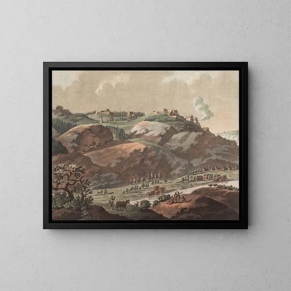 The Citadel of Frideriksteen - Georg Haas — framed artwork on a wall