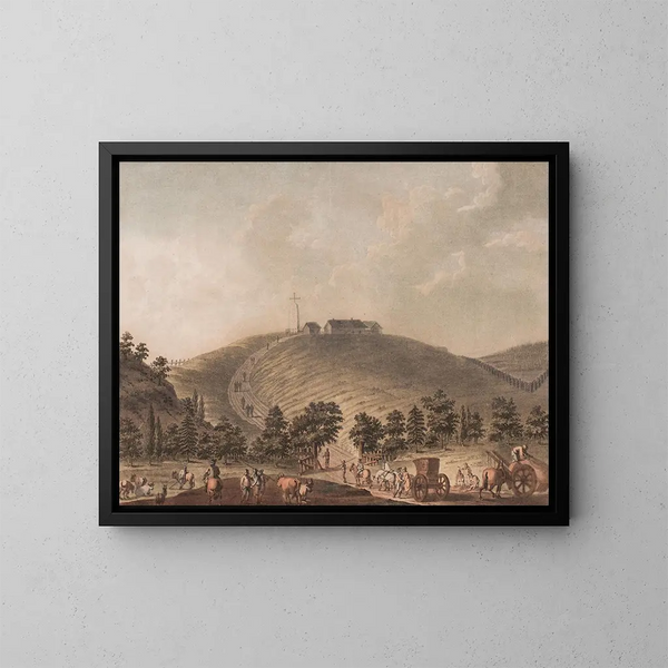 Monument to Stiklestad - Georg Haas — framed artwork on a wall