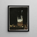 Natuurstudie met een glas bier en noten - Georg Hainz — ingelijst kunstwerk aan de muur
