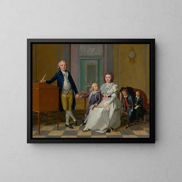The family of the imperial advisor von Kronegy - Georg Karl Urlaub — framed artwork on a wall