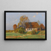 Ferme frisonne soirée d'automne - Georg Meinzolt — ingelijst kunstwerk aan de muur
