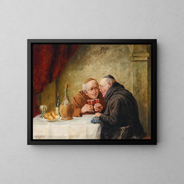 A good glass - Georg Rößler — framed artwork on a wall