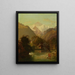 Het uitzicht op de Jungfrau bij Interlaken - Georg Rudolf König — ingelijst kunstwerk aan de muur