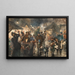 Kerstmarkt schilderij - Georg Schübel — ingelijst kunstwerk aan de muur