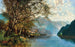 Lac Millstättersee met wasserscheppers - Georg Schnreither — weergave van het kunstwerk