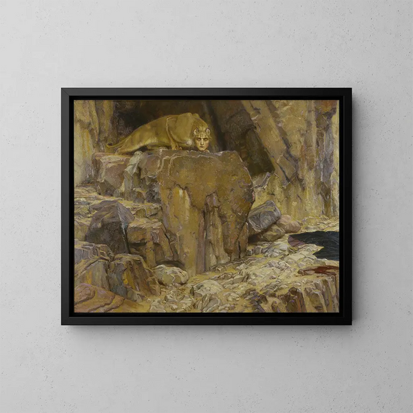 La Sphinx - Georg von Rosen — framed artwork on a wall