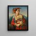 Portret van een jonge Romeinse vrouw - Georg Wilhelm Fasel — ingelijst kunstwerk aan de muur
