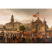 Reproductie van het schilderij van George IV, Koning van Engeland, die Dublin binnenkomt door William Turner De Lond