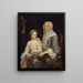 Portret van een oude dame en een meisje - George Beare — ingelijst kunstwerk aan de muur
