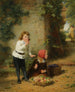 van het gestolen fruit is het zoetst - George Bernard O'Neill — weergave van het kunstwerk