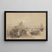 van een kustscène met troepen die aan boord gaan - George Bryant Campion — ingelijst kunstwerk aan de muur