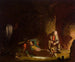 De late reizigers - George Caleb Bingham — weergave van het kunstwerk