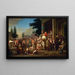 L verkiezing van het graafschap - George Caleb Bingham — ingelijst kunstwerk aan de muur
