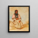 Een Seminole-vrouw - George Catlin — ingelijst kunstwerk aan de muur