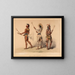 Spelers met bal - George Catlin — ingelijst kunstwerk aan de muur