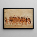 Dans van de bedelaars bij de monding van de rivier Teton - George Catlin — ingelijst kunstwerk aan de muur