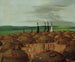 Luchtfoto van het Mandan-dorp 1800 mijl boven Saint-Louis - George Catlin — weergave van het kunstwerk
