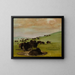 Bizons in een waterpoel - George Catlin — ingelijst kunstwerk aan de muur