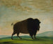 Vache buffle paissant dans la prairie - George Catlin — weergave van het kunstwerk