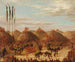 dans van de stier, OKeePa-ceremonie van de Mandans - George Catlin — weergave van het kunstwerk