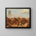 dans van de stier, OKeePa-ceremonie van de Mandans - George Catlin — ingelijst kunstwerk aan de muur