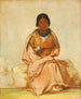 Chee-A-Ex-E-Co Meisje van een hert zonder hart - George Catlin — weergave van het kunstwerk