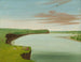 Uitzicht op het dorp Mandan - George Catlin — weergave van het kunstwerk