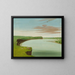 Uitzicht op het dorp Mandan - George Catlin — ingelijst kunstwerk aan de muur