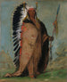 Eeh-S-Pa Black Rock, un chef à deux bouilloires - George Catlin — weergave van het kunstwerk