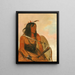 Isharyeh Degene die een wolf draagt, is een dapper man - George Catlin — ingelijst kunstwerk aan de muur