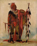 Keeokk Le Vos Wachttijnd Leider van de Stam - George Catlin — weergave van het kunstwerk