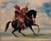 De waakzame leider van de vossen van de stam te paard - George Catlin — weergave van het kunstwerk