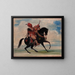 De waakzame leider van de vossen van de stam te paard - George Catlin — ingelijst kunstwerk aan de muur