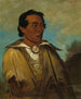 Keennekuk, Premier Homme, Chef de la Tribu - George Catlin — weergave van het kunstwerk