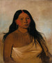 van Cuisses de Khketsee, een vrouw uit Wichita - George Catlin — weergave van het kunstwerk