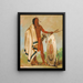 Kotzatah Smoked Shield, een vooraanstaande krijger - George Catlin — ingelijst kunstwerk aan de muur