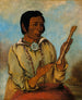 Mashena Elks Horns een sous-chef - George Catlin — weergave van het kunstwerk
