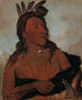 Mah-tche-ga Kleine Beer een Hunkpapa Dapper - George Catlin — weergave van het kunstwerk