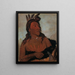 Mah-tche-ga Kleine Beer een Hunkpapa Dapper - George Catlin — ingelijst kunstwerk aan de muur