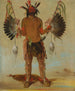 Mah-the-ha Old Bear, een genezer - George Catlin — weergave van het kunstwerk