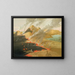 van de Brûlure des falaises de prairie - George Catlin | Schilderij — ingelijst kunstwerk aan de muur