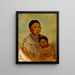 Ru-Ton-Ye-Wee-Ma, de pauwenvrouw van White Cloud - George Catlin — ingelijst kunstwerk aan de muur