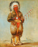 Rw-No-Way-Wh-Krah Loose Pipestem un Brave - George Catlin — weergave van het kunstwerk