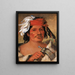 Sénèque Steele, un grand libertin - George Catlin — framed artwork on a wall