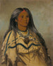 Sha-K-Ka Mint een mooi meisje - George Catlin — weergave van het kunstwerk
