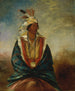 Tel-Maz-H-Za Painting, a distinguished warrior - George Catlin — artwork view