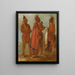 WaMshEeSheek Celui qui enlève WaChshUk War MinkChsk Drie jonge mannen in het bijzonder - George Catlin — ingelijst kunstwerk aan de muur