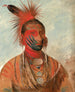 Washkamonya Fast Dancer dans Guerrier - George Catlin — weergave van het kunstwerk