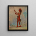 WeChshTaDoTa Red Man, een vooraanstaande balspeler - George Catlin — ingelijst kunstwerk aan de muur