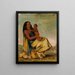 van WhCheeTe, echtgenote van de dominee en kind - George Catlin — ingelijst kunstwerk aan de muur
